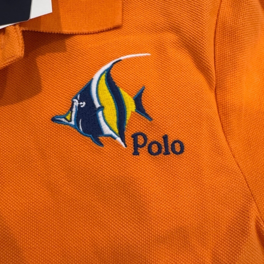 NWT polo Ralph Lauren blue fish orange kids Sz S - selling as a set of 2! - Picture 10 of 12